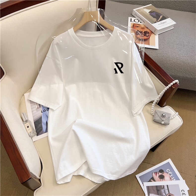 T0681-P30日系简约字母设计小众纯棉短袖夏季潮牌宽松百搭T,男装T恤,星座617A-2