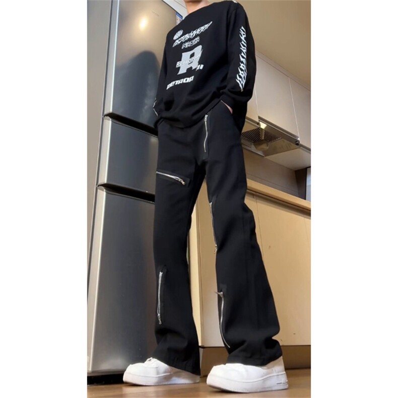 自己拍的视频，现货不拿货cleanfit牛仔裤子KZ9037-P50图片