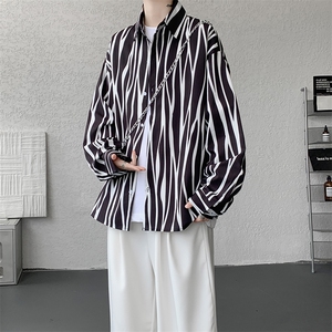 衬衫男春季新款港风宽松长袖衬衣CS806-P32图片