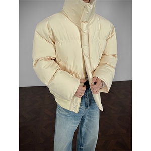 支持二开 冬装加棉加厚立领棉服男女棉衣外套光板面包服 M816-P70图片