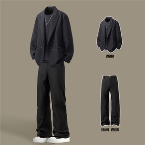西服95%涤纶5%氨纶M-5XL大码XF78304P85控139西裤XK78151P45控68图片