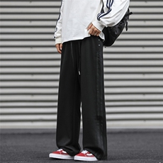休闲裤男韩版潮流高街帅百搭三条杠2024秋冬新款ins长裤K5776-P41，男装休闲裤，星座412-3
