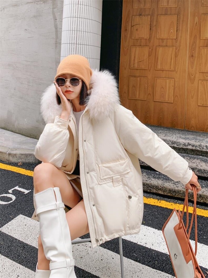 现货新款羽绒派克服90白鸭绒、补单不断，其它，登石木子