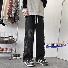 冬季新款星星加绒加厚牛仔裤棉裤K1210常规P60,加绒P68控88，男装牛仔裤，星座906（原电商a316-1）