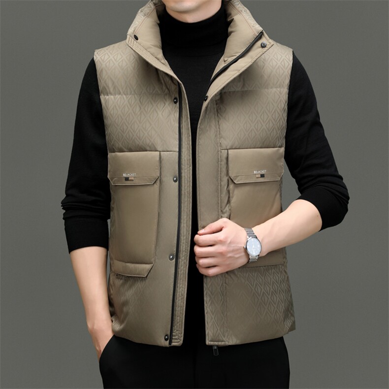 BNG2220钱塘2020-2时尚休闲冬季厚款中年男士90鸭绒羽绒服P155,男装羽绒服,钱塘207-2
