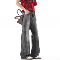 春夏季2026新款闪电纹微喇叭牛仔裤xz906-1-K1303特价P45控88，男装牛仔裤，星座906-1（原电商a316-2）