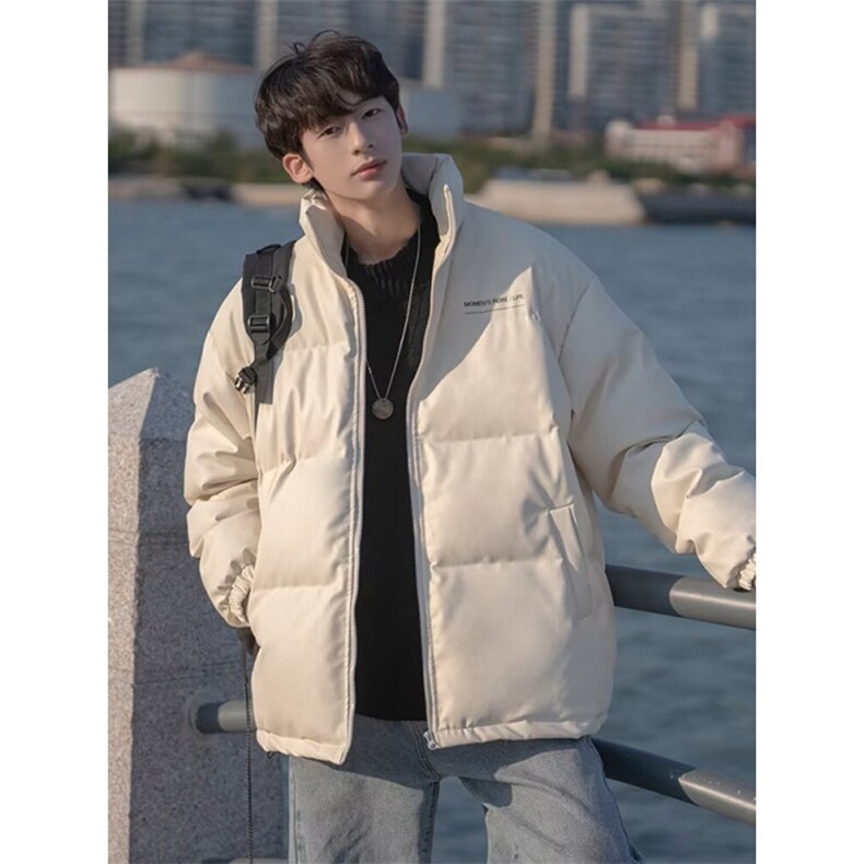 1506-1/MM97031/P66pu皮男款秋冬美式立领外套高级感工装面包服,男装皮衣,星座1506-1