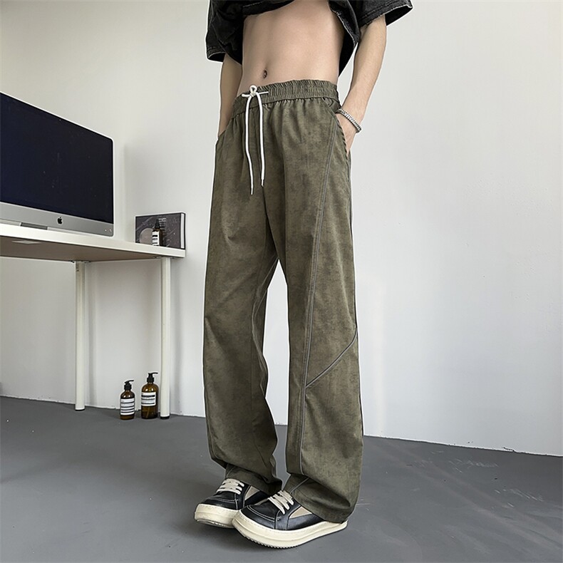 模特-美式复古裤子男宽松迷彩休闲长裤9002-P42,男装休闲裤,电商B380（原B361）
