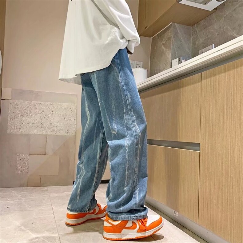 新款春季水洗牛仔裤直筒修身N7081P37,男装牛仔裤,星座1116-2