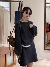 2025年秋季时尚百搭通勤简约休闲套装短裙,女装套装/套裙,佳弈羊绒, 2025年秋季时尚百搭通勤简约休闲套装短裙,女装套装/套裙,佳弈羊绒,