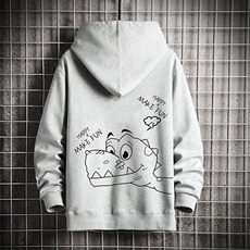 KS21136-P38连帽开衫卫衣男运动外套大码班服网格挂拍，男装卫衣，电商A040A
