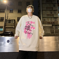 华棉圆领卫衣男学生创意猫咪卫衣学生秋冬休闲无帽卫衣W143-P37，男装卫衣，星座1109-3