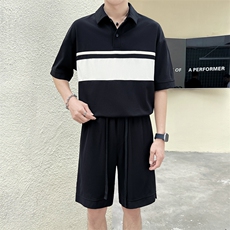 23年男士夏季套装抖音款，男装休闲套装，电商A210