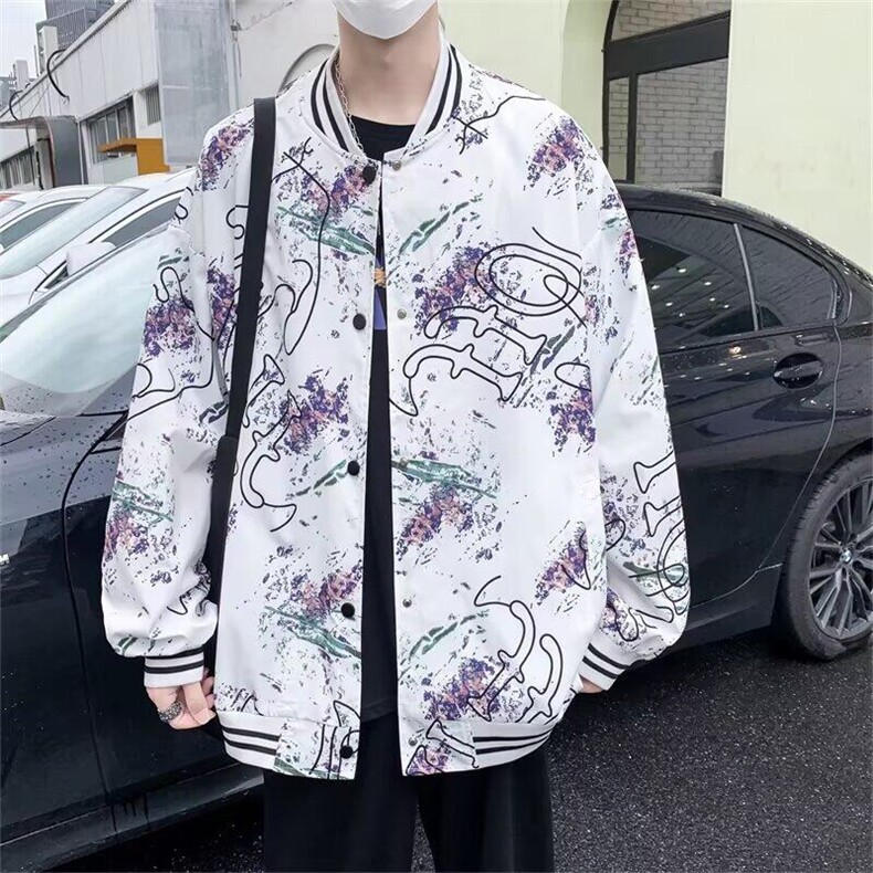 青少年新款棒球服外套男生春秋季潮流帅气休闲百搭夹克衫男装,男装夹克,星座1013