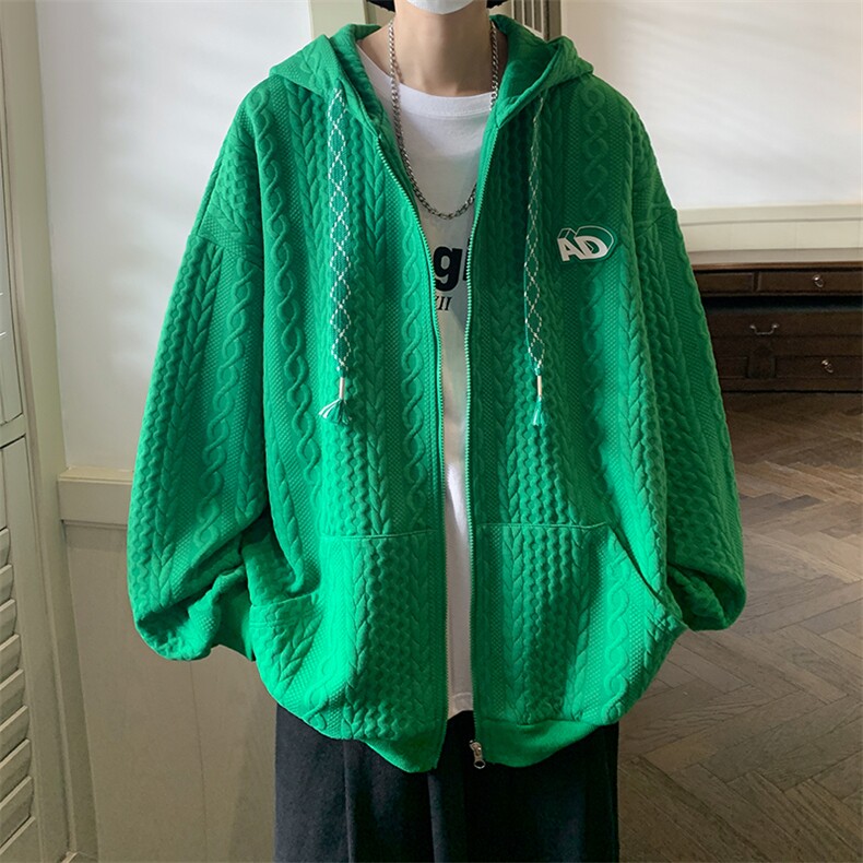cit boy酒店秋冬大麻花开衫连帽高品质卫衣夹克外套WK221-P60控88图片
