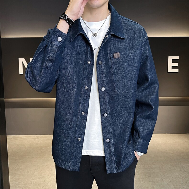 牛仔外套男2025新款春秋季衬衫式宽松偏大夹克C317-JK1682-P135,男装夹克,电商C317