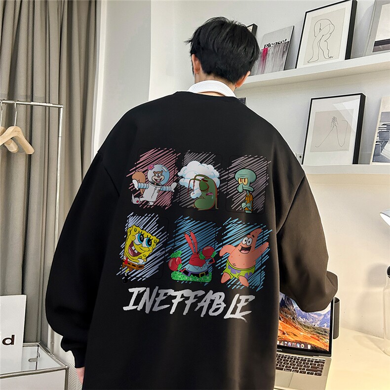 直播360克重磅美式印花卫衣Y176特P28 同步供应华棉品质P38特图片