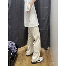 美式高街hiphop冰丝微喇弯刀休闲西裤裤货号K2427P55，男装西裤，电商A063