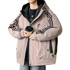 数据款秋冬季加绒加厚青少年连帽夹克男潮牌设计感外套JK8801-P75，男装夹克，星座301D(原星座1004-8）