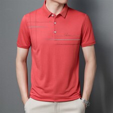 休闲商务POLO衫男士T恤2022半袖T恤凉感上衣ZL1233-P53，男装Polo衫，星座1105-3