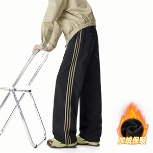 A178-5036A-特P45限价79 加绒三防面料秋冬季三条杠裤子图片