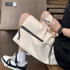 抖音品质夏季潮流拉链设计宽松休闲五分裤B315-K24060-特p35控68，男装牛仔裤，电商B315
