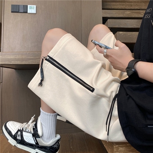 抖音品质夏季潮流拉链设计宽松休闲五分裤B315-K24060-特p35控68图片