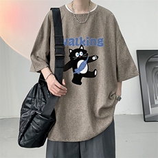 风复古亚麻短袖男棉麻t恤男半袖ZT71387-P35，男装T恤，电商A040