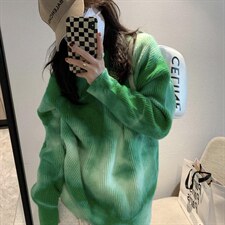 扎染毛衣，女装针织衫/毛衣，XTZ style