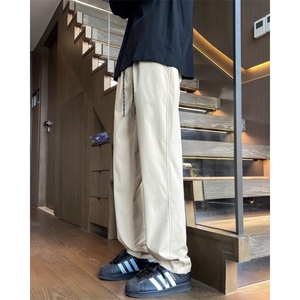 休闲裤男士韩版潮流痞子帅气百搭直筒2024秋冬ins长裤K5805-P38图片
