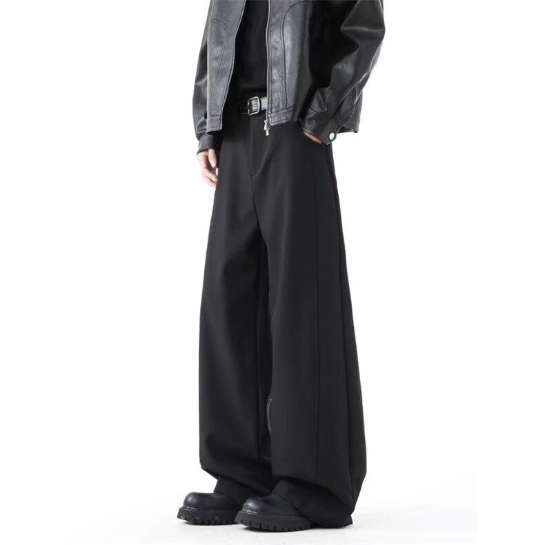 1506-1/KK911/P48美式高腰复古弯刀阔腿西装裤男女宽松直筒百搭，男装西服套装，星座1506-1