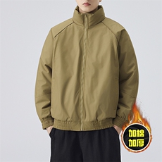 现货美式高街休闲棉衣夹克三防立领纯色户外工装加厚棉服外套，男装夹克，电商A486