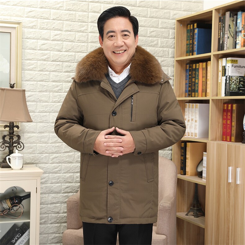2020电商B247冬新款加厚抗寒暖羽绒服白鸭绒中老年外套男867-P300,男装羽绒服,电商B247