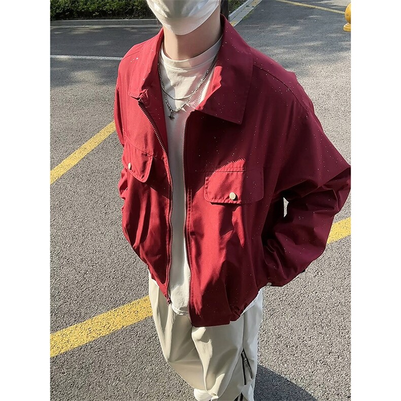 模特-美式复古百搭工装飞行夹克男9012-P68,男装夹克,电商B380（原B361）