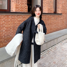 2025新款韩版毛呢外套2b082-2221-p285-k428，女装毛呢外套，2B082