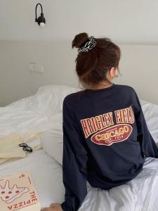 【现货】秋装上新美式印花大版Tee,女装其它,海维恩
