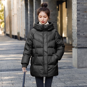 羽绒服女2022冬装新款女装韩版时尚中长款白鸭绒保暖外套图片