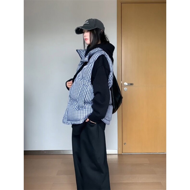 【有货】JK948CC-P75格子马甲棉服男女加厚保暖背心外套,男装背心/马甲,星座1007（原301D）