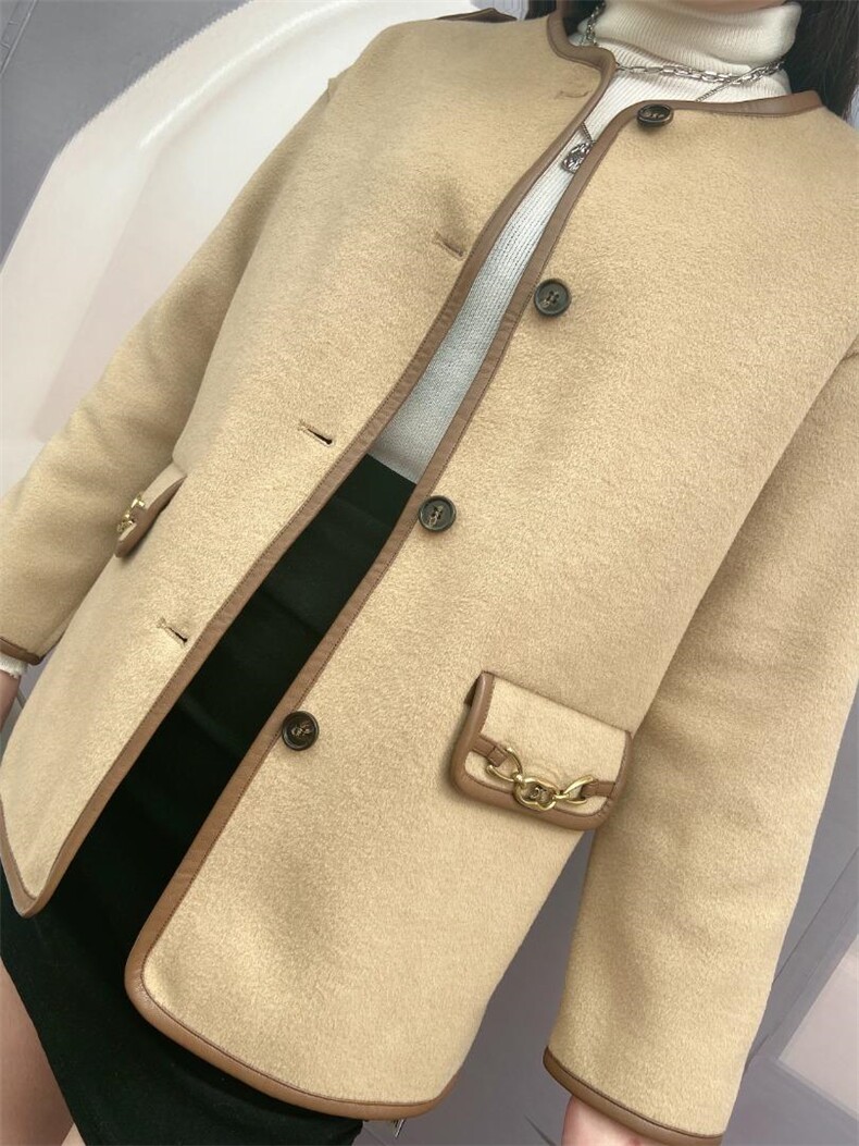 呢料宫廷风外套，其它，米社