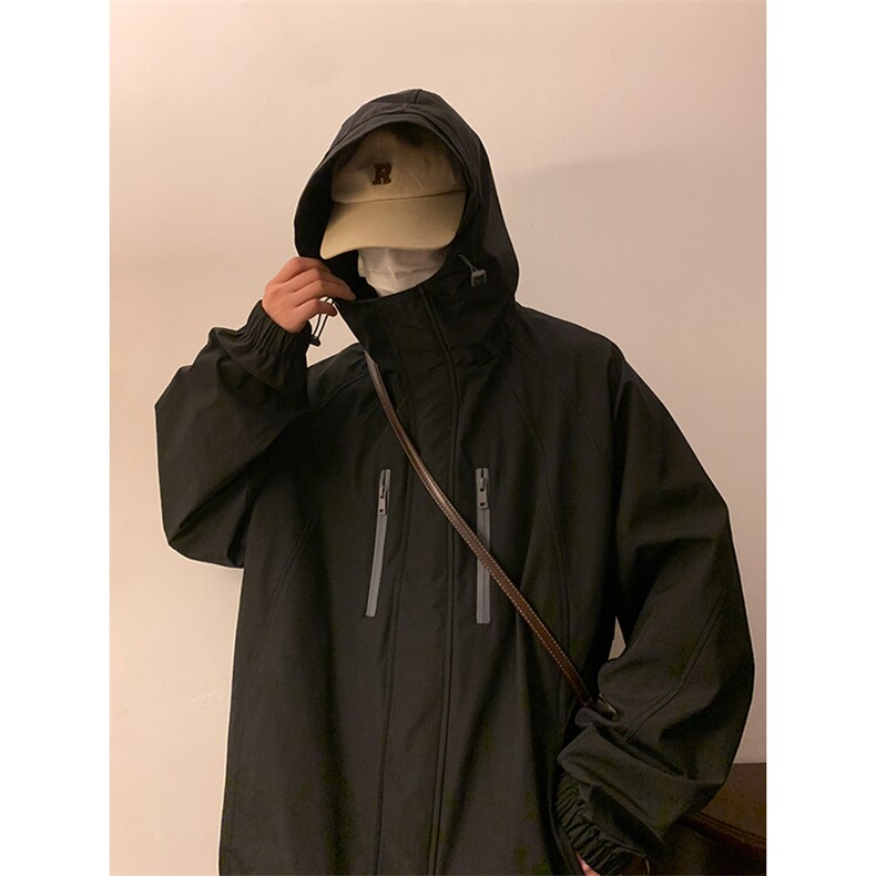 2024春季款户外工装连帽宽松夹克帅气防风百搭外套CYJK9237-P75,男装夹克,电商A128