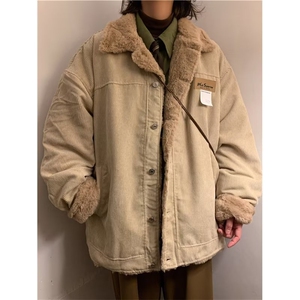 羊羔毛棉衣男冬季新款宽松休闲加厚棉服港风潮牌外套V6571-p70图片