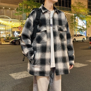 小香风外套男春秋季新款青少年宽松潮流夹克JK0239-P85图片