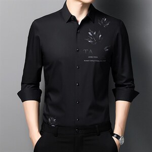 C2235钱塘2020-2竹纤维精品高端男士印花商务男装衬衫p59图片