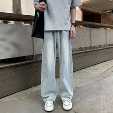 现货新天地景夏季薄款百搭舒适柔软宽松直筒牛仔裤子男573/P39，男装牛仔裤，星座902A