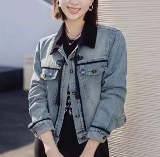 2024年春季，女装牛仔外套，喜见多金