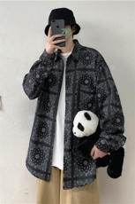 202-7-GC052021春秋季新款男士长袖衬衫男复古民族风，男装衬衫，星座1302