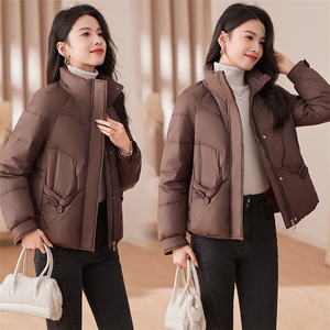 现货2023冬新款休闲保暖立领羽绒服图片