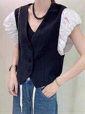 西装面料马甲俩色俩码，女装西装，魅影菲怡