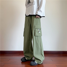 抖音品质腊肠狗刺绣口袋设计感休闲工装裤B315-K25309-特p35控68，男装休闲裤，电商B315