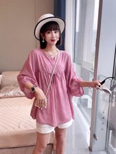 夏季新款洋气韩版系绳小衫，其它，L·H·X